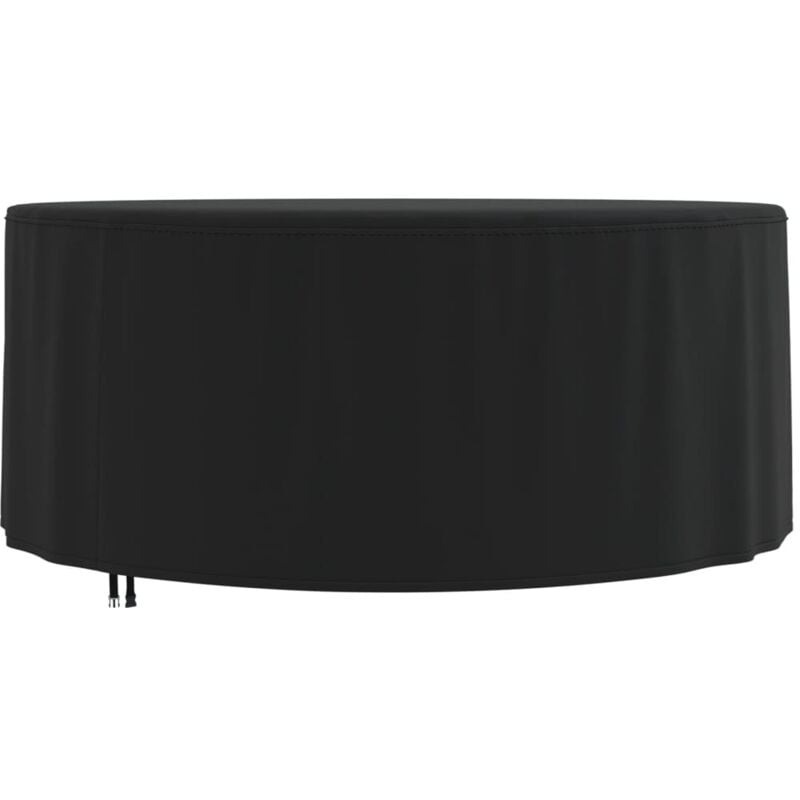 Housse de salon de jardin,Housse pour mobilier de jardin rond noir ø 182x71 cm oxford 420D CFW448841