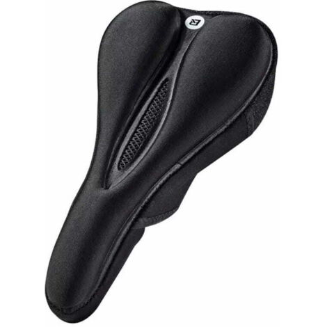 Housse de selle de vélo en gel avec mousse à mémoire de forme, taille M - noir