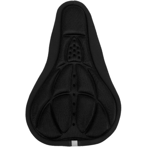 Housse de Selle de Vélo Noir - Coussin Ergonomique Confortable, Respirant et Durable avec Mousse Douce, Installation Facile