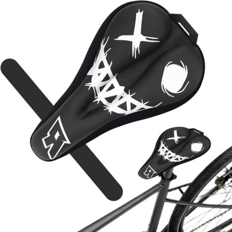 Housse de Selle de Vélo Rembourrée,Confortable Cuir PU