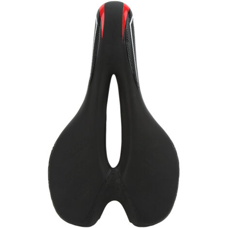 Housse de selle de vélo respirante et ergonomique, coussin confort mémoire de forme pour VTT et vélo de route, noir-rouge