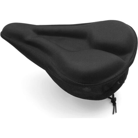 Housse de selle en gel pour vélo - Selle rembourrée souple avec coussinets antidérapants pour vélo de route, VTT, vélo d'appartement - Housse de selle pour vélo de spinning-AquaForge