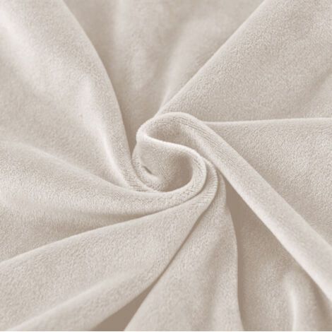 HOUSSE DE SIÈGE 40x40cm BEIGE FRAIS VELOURS ÉLASTIQUE [60S-CP]