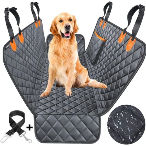 LRAPTY Housse de siège arrière pour chien résistante et imperméable - Dimensions universelles antidérapantes - Protection de voiture pour chien