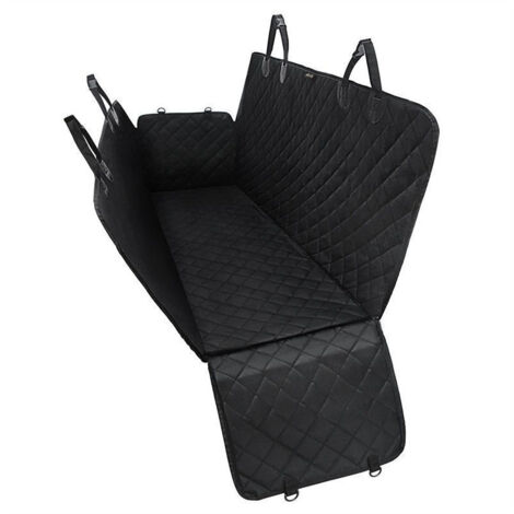 Housse de siège arrière pour chien, version améliorée 2025, en tissu 600D ultra-résistant, imperméable et anti-griffures, idéale pour les voitures, camions et SUV. Taille standard, noire.