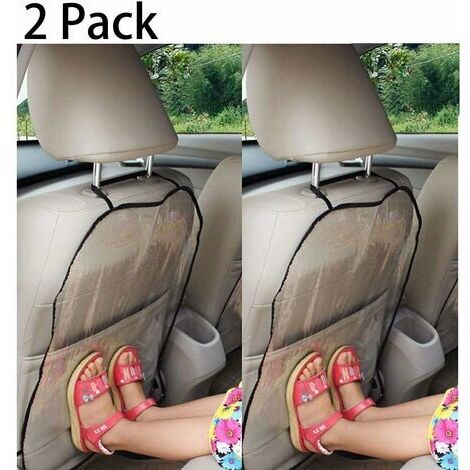 Housse de siège auto 2 pièces – Protection arrière en PVC résistant – Fixation Velcro – Pour enfants et animaux de compagnie
