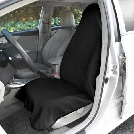Housse de siège auto avant imperméable et antidérapante, absorbante, lavable en machine - Matière éponge confortable, taille universelle
