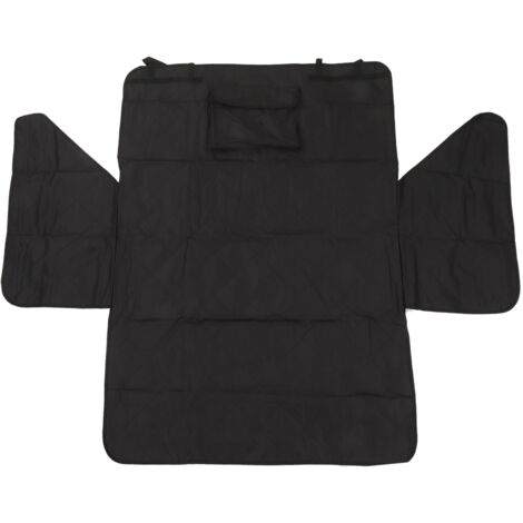 Housse de siège auto imperméable et anti-griffes pour chien, en tissu Oxford respirant avec mesh, pour voitures et SUV, couleur noire