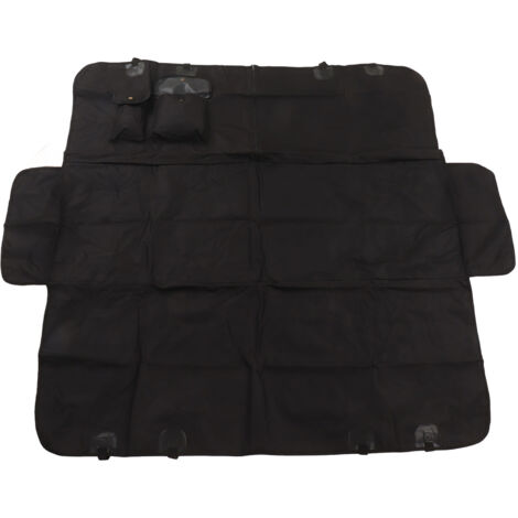 Housse de siège auto imperméable pour chien anti-dérapage en tissu Oxford, hamac pour SUV et camion noir