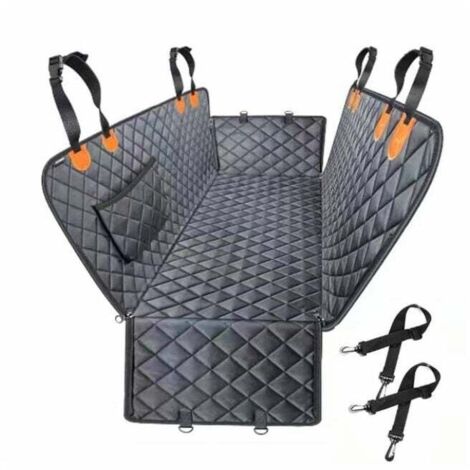 Housse de siège auto pour animaux de compagnie 100 % imperméable. hamac 600D. robuste. anti-rayures. antidérapante. durable. souple. pour voitures. camions et SUV