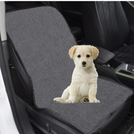 Housse de Siège Avant de Voiture pour Chiens Coussin de Siège d'antiusure des Animaux de Compagnie Voiture Protecteur Universelle Housse Anti-Rayures Imperméable pour Siège Auto pour Chien (Gris)