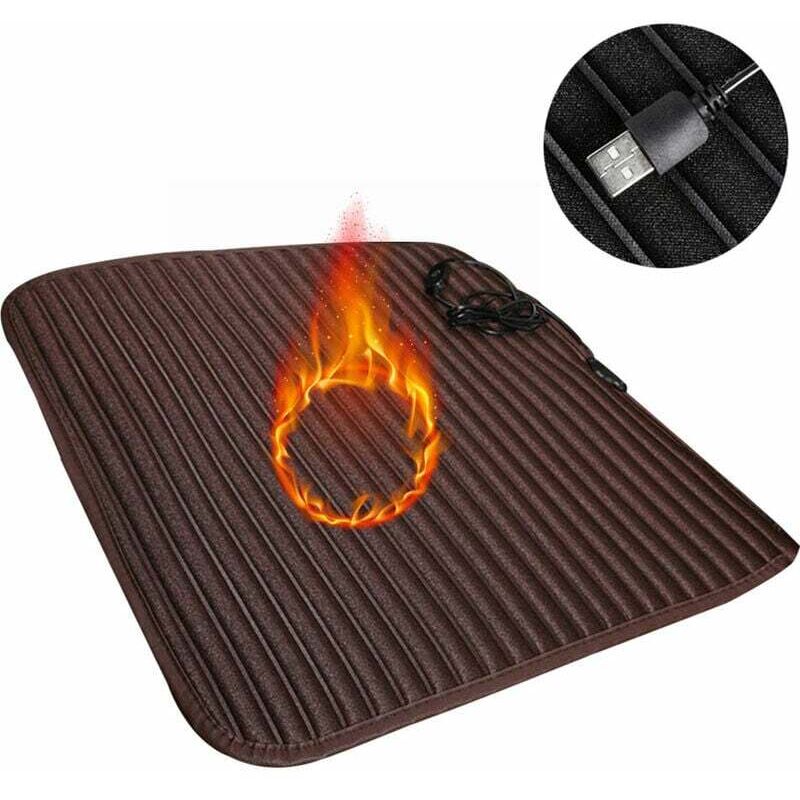 Housse de siège chauffante usb multifonctionnelle pour voiture/maison/bureau universelle, chaise de bureau chauffante portable 5V avec contrôle