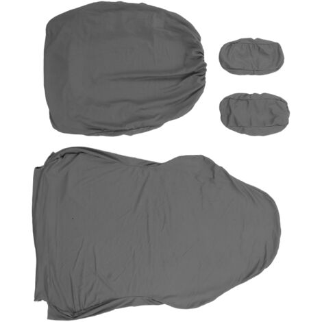 Housse de Siège de Bureau en Tissu Aéré, Protections pour Accoudoirs de Chaise Gamer, Couverture Ergonomique Gris Clair