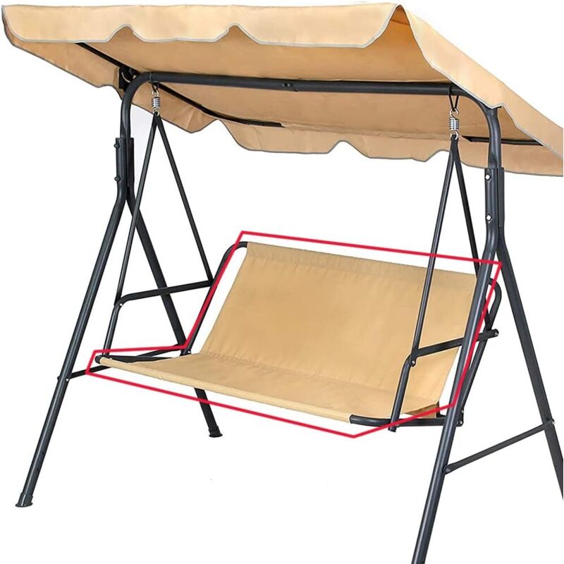Housse de Siège de Jardin Balançoire 2 3 Places, Protection Imperméable et Anti UV, Beige