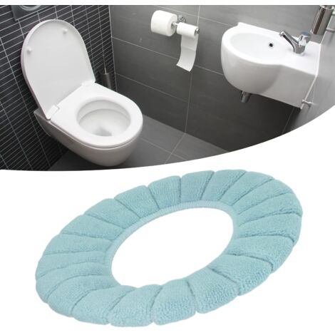 Housse de SièGe de Toilette, MatéRiau Doux Lavable éPaissi, Garde au Chaud, Doux pour la Peau, Durable, Couleur Exquise, Coussin de SièGe de Toilette (Vert)
