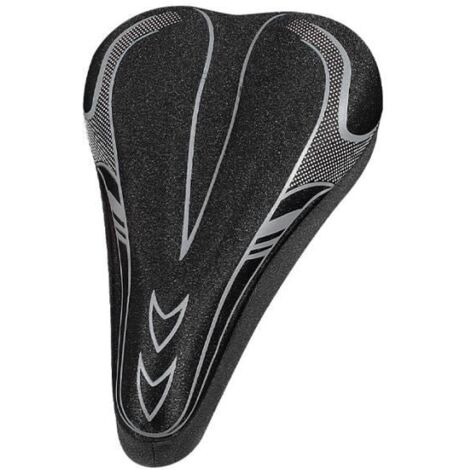 Housse de Siège de Vélo Gel de silice, Housse de Selle de Vélo de Montagne Super Doux pour Hommes et Femmes -Gris