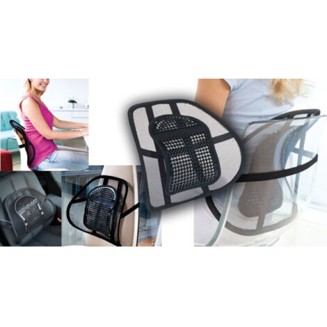 Housse De Siège De Voiture Ergonomique Avec Dossier, Coussin De Soutien Lombaire