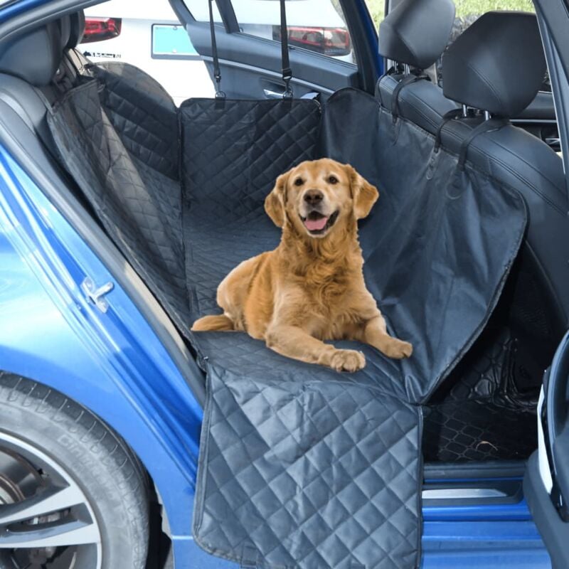 Vidaxl - Housse de siège de voiture pour chien noir 137x46x50 cm