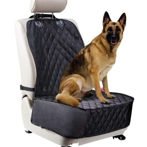 Housse De SièGe De Voiture Pour Chien Pour SièGes Avant. Protecteur De SièGe De Voiture ImperméAble Et Anti-Rayures Pour Chiens. Convient à La Plupart Des Camions, Camionnettes Et Vus (Noir)