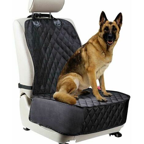 Housse de siège de voiture pour chien de compagnie à l'arrière étanche, tapis  de protection pour hamac avec ceinture de sécurité, taille: 130x150x38cm  (noir)