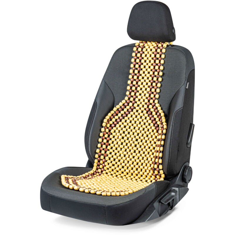 Housse de siège en perles de bois nature