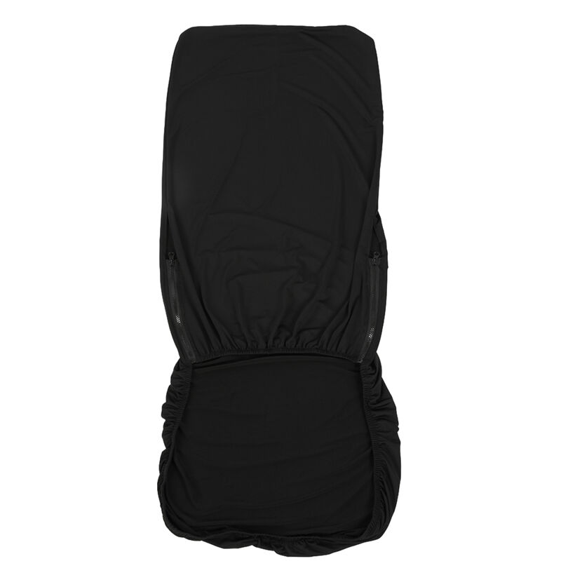 Housse de siège extensible en tissu élastique pour fauteuils de bureau (Noir)