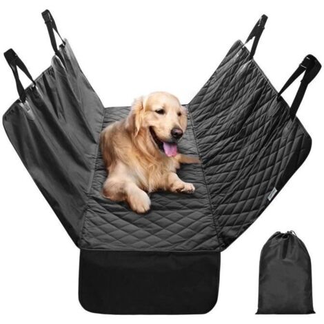 Housse de Siège pour Chien, Housse de Protection de Coffre Tapis de Protection, Facile à Nettoyer, Imperméable, pour Chiens, Noir