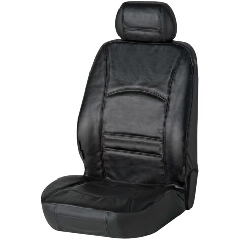 Housse de siège Ranger en cuir véritable noir
