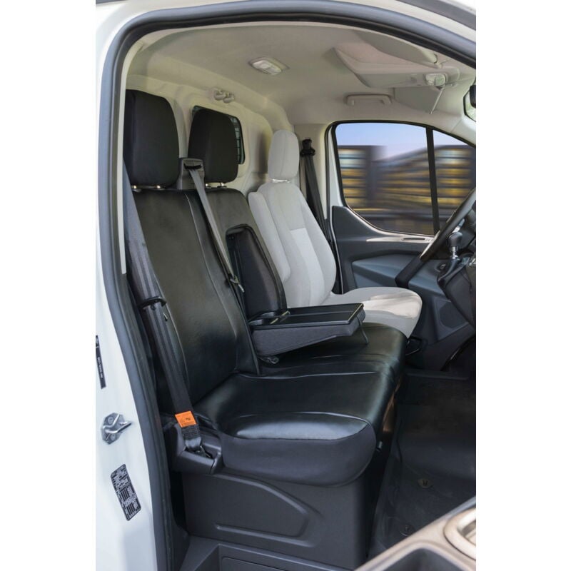 Housse de siège Transporter en simili cuir pour Ford Transit, double banquette avant