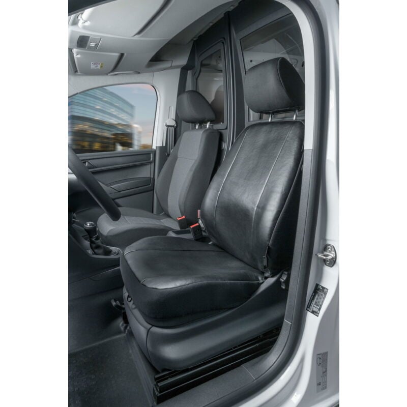 Housse de siège Transporter en simili cuir pour vw Caddy, siège avant simple
