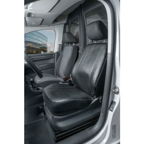 Housse de siège Transporter en simili cuir pour VW Caddy, siège avant simple