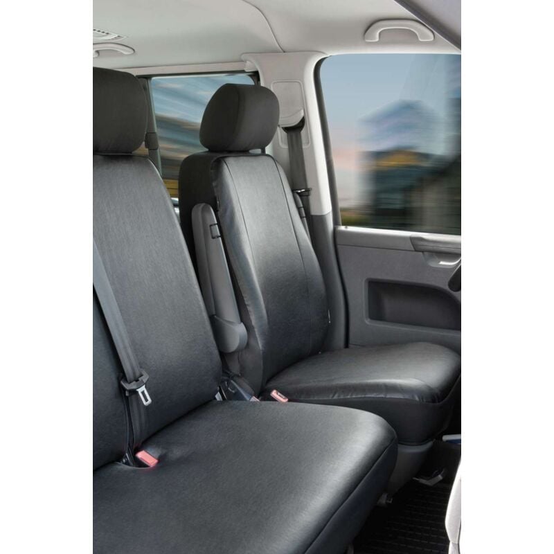 Housse de siège Transporter en simili cuir pour vw T4, siège simple avant