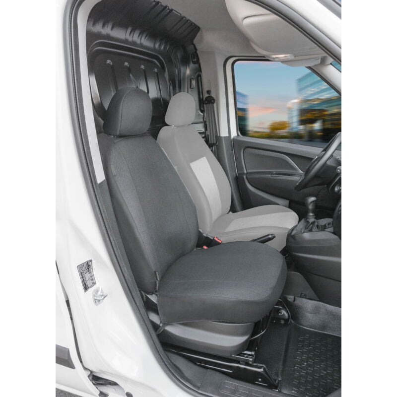 Housse de siège Transporter en tissu pour Fiat Doblo ii, siège passager simple
