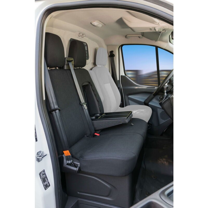 Housse de siège Transporter en tissu pour Ford Transit, double banquette avant