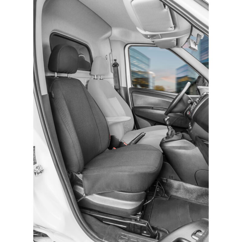 Housse de siège Transporter en tissu pour Opel Combo d, siège passager simple