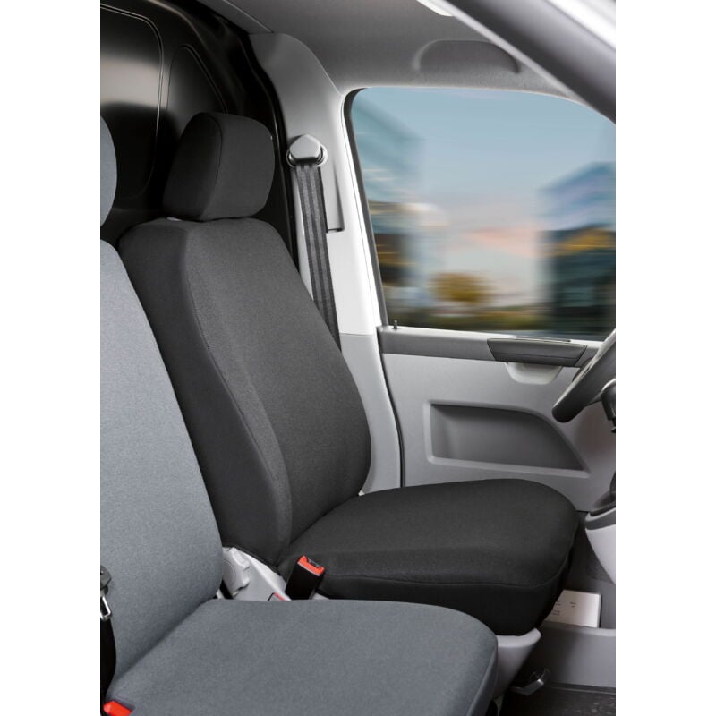 Housse de siège Transporter en tissu pour vw T5, siège avant simple