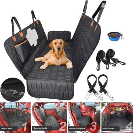 Housse de Siège Voiture pour Chien ®WHD© Polyvalente Voiture/Camping/Pique-nique - 6C Imperméable + Lavable Anti-Dér -147x137cm