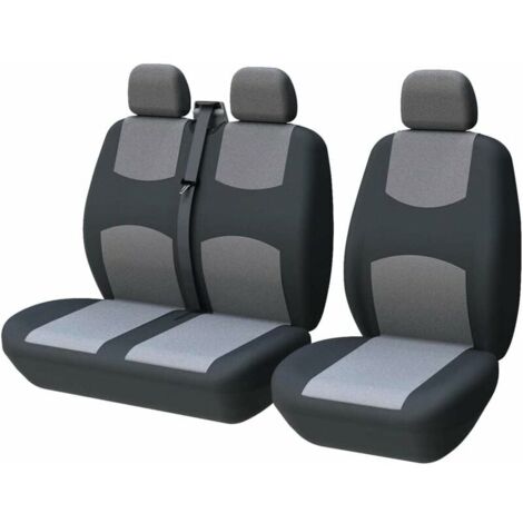 Housse de siège voiture universelle Polyester et mousse 3mm Protection contre éclaboussures et saleté Pour conducteur simple et double passager