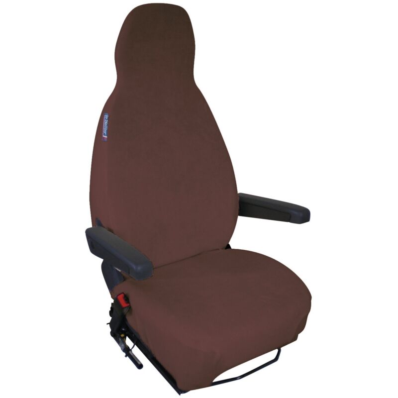 Housses de siège éponge coton extensible Coloris - Chocolat