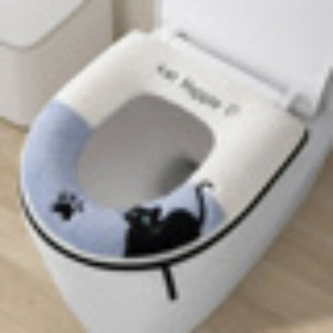 Housse de sige de toilette confortable lastique et rglable pour salle de bain domicile