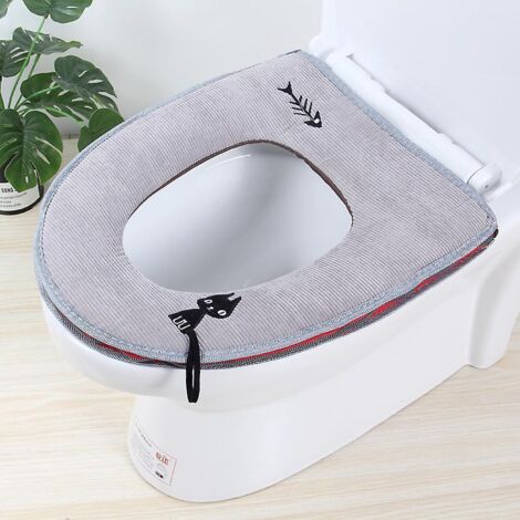 housse De Sige De Toilette Portable Chaton-gris Coussin De Sige De Toilette Lavable Housse De Sige De Toilette Coussin Housse De Toilette