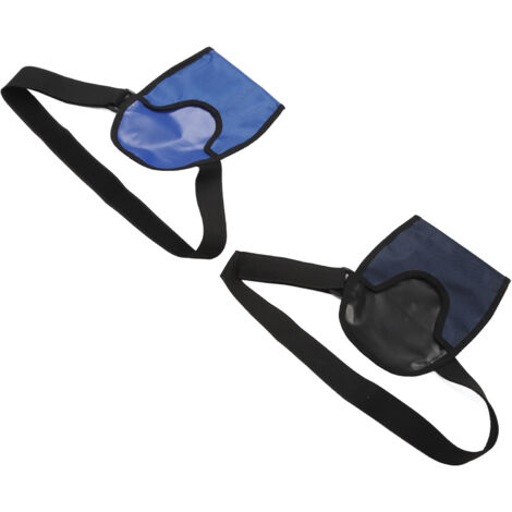 Housse de Stomie Universelle 2 Pièces, Ceinture de Soutien Ajustable - Bleu Foncé et Bleu Royal