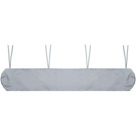 Housse de store, sac de protection étanche pour store, sac de rangement pour terrasse/jardin protégé contre les UV (4 mètres, gris)
