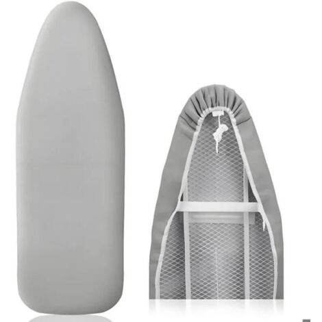 Housse de Table à Repasser en Coton-Taille Universelle - Antidérapante, Élastique, Installation Facile Compatible Repassage à