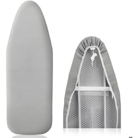 Housse de Table à Repasser en Coton-Taille Universelle - Antidérapante, Élastique, Installation Facile Compatible Repassage à