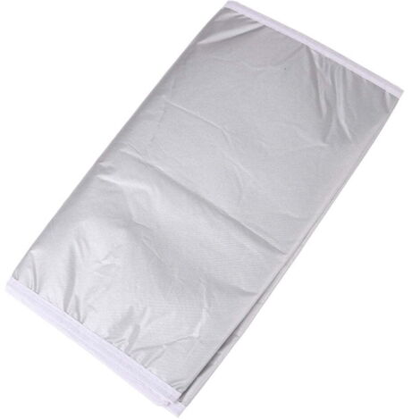 Housse de table à repasser/tapis de repassage en polyester argenté résistant, protège les vêtements et la table à repasser des dommages causés par les hautes températures - 140 cm x 50 cm