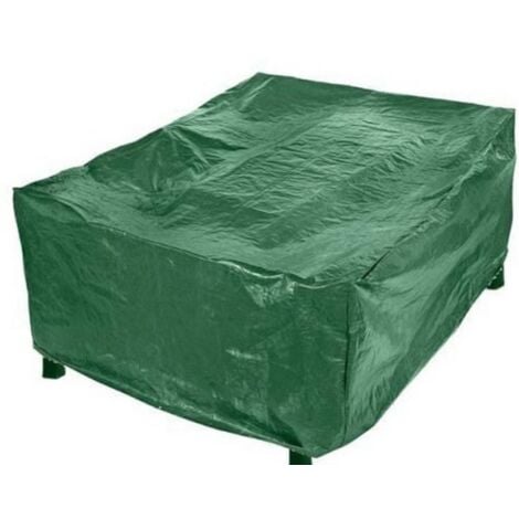 I GIARDINI DEL RE Housse de table carre'e exte'rieure en polyester vert 125x125x70 cm lavable et re'sistant aux intempe'ries