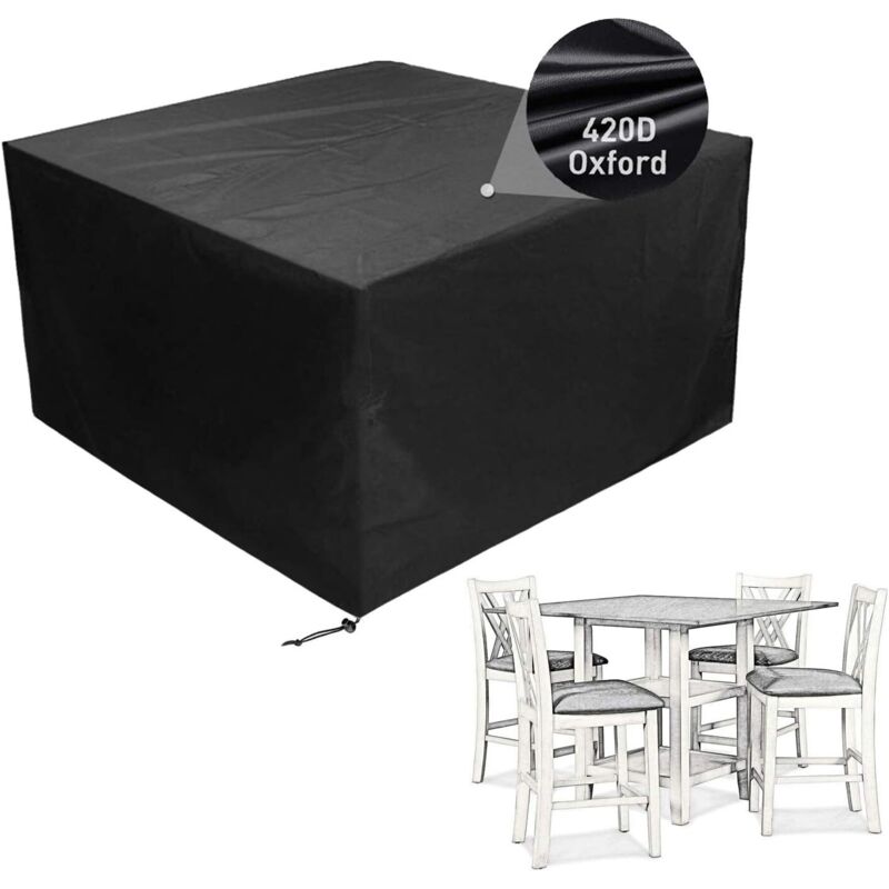 Vtizikl Patio Furniture Cover Waterproof Outdoor Sectional Sofa Set Covers, Outdoor Rectangle Table and Chair Set Covers, Dust Proof Furniture