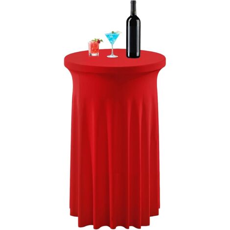Housse De Table Cocktail,Housse De Table Haute Noël en Élasthanne