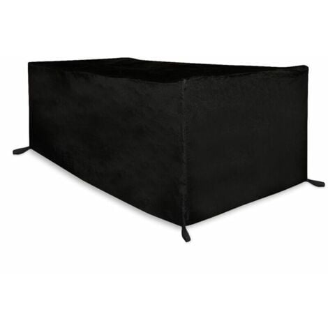 TOVBMUP Housse de table de jardin - 21011070cm - Résistante à l'eau, aux UV, au gel et à la rouille